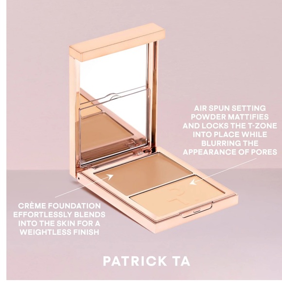 PATRICK TA Major Skin Crème Foundation and Finishing Powder Duo in Light 1 NWT - Picture 2 of 12